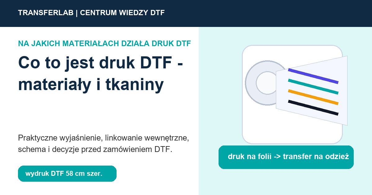 Grafika do artykuĹ‚u: co to jest druk DTF: definicja, proces i znaczenie materiału - przykĹ‚ad i schemat zastosowania druku DTF