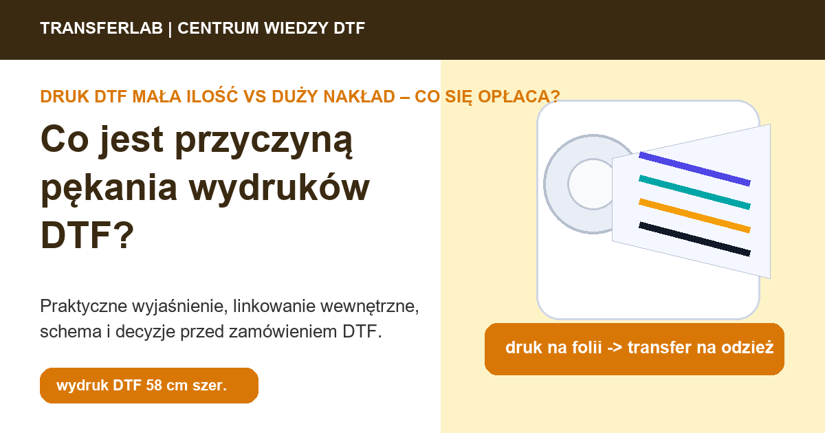 Grafika do artykuĹ‚u: Co jest przyczyną pękania wydruków DTF? - przykĹ‚ad i schemat zastosowania druku DTF