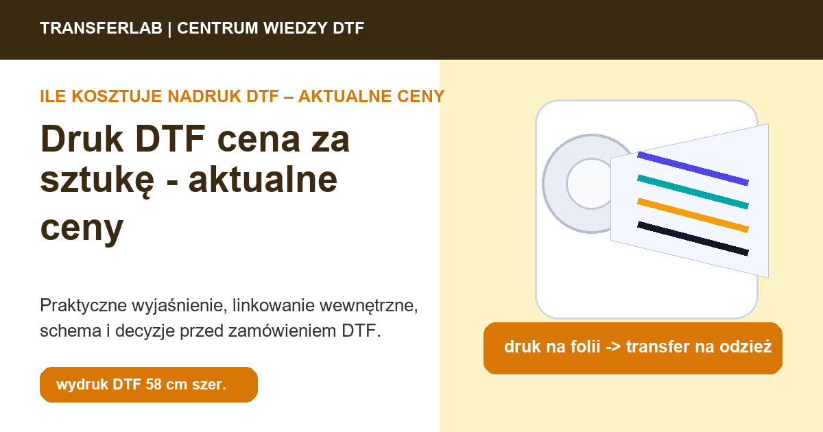 Grafika do artykuĹ‚u: druk DTF cena za sztukę - przykĹ‚ad i schemat zastosowania druku DTF