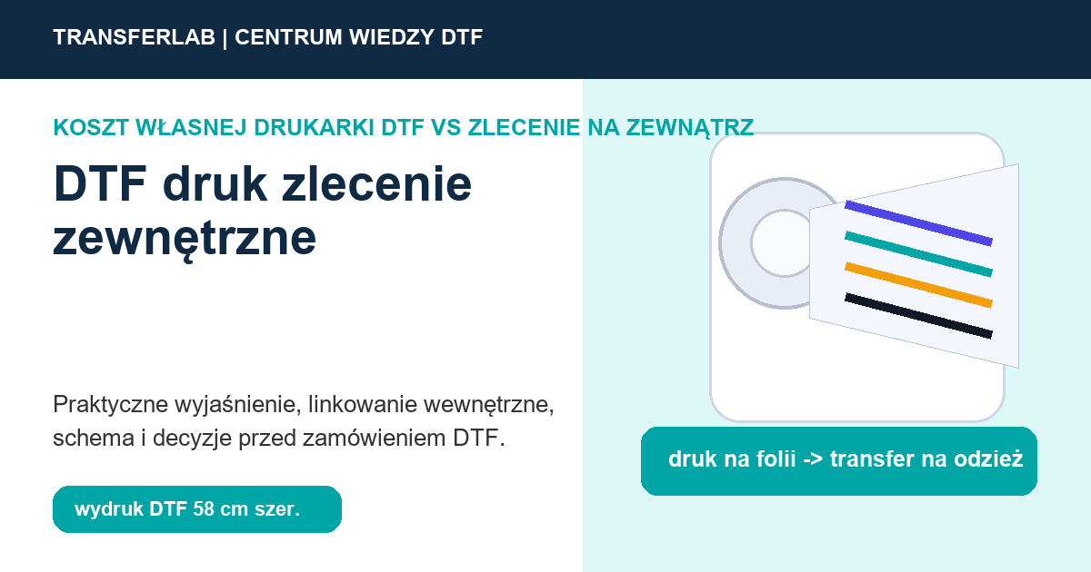 Grafika do artykuĹ‚u: DTF druk zlecenie zewnętrzne - przykĹ‚ad i schemat zastosowania druku DTF