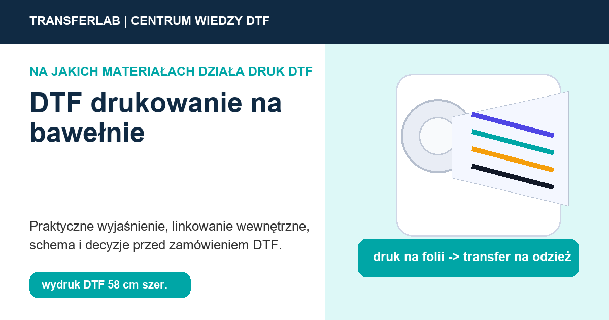 Grafika do artykuĹ‚u: DTF drukowanie na bawełnie: komfort, pranie i wielkość nadruku - przykĹ‚ad i schemat zastosowania druku DTF