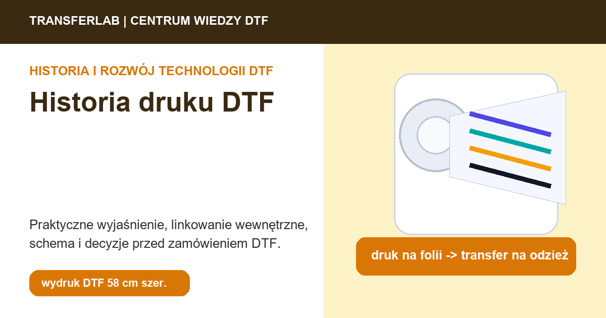 Grafika do artykuĹ‚u: Historia druku DTF: od eksperymentu transferowego do usługi - przykĹ‚ad i schemat zastosowania druku DTF