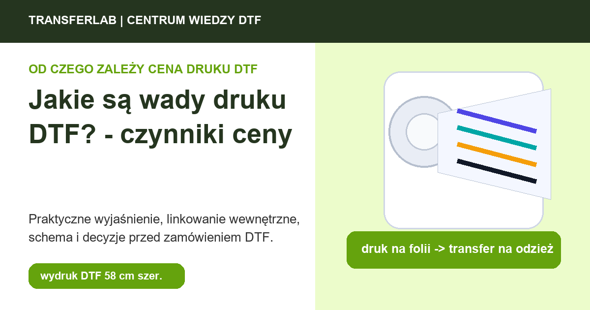 Grafika do artykuĹ‚u: Jakie są wady druku DTF? – w kontekście czynników kosztu - przykĹ‚ad i schemat zastosowania druku DTF